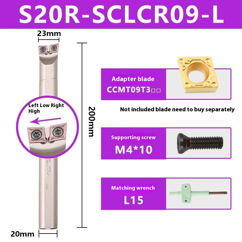 1141-CNC Double-head Bullhead Turning Toolholder Cylindrical Bore Endface 95 Degree Boring 2MW/MT Peach Model Triangle Rhombus Shandong Denso Pricision Tools Co.,Ltd.